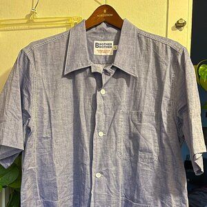 Brother Brother Los Angeles Blue Cotton Shirt MARGARET HOWELL MHL Camp Flog Gnaw
